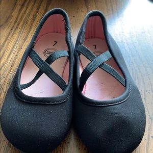 Baby girl black flats